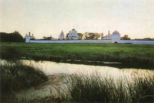 Вид Покровского монастыря.